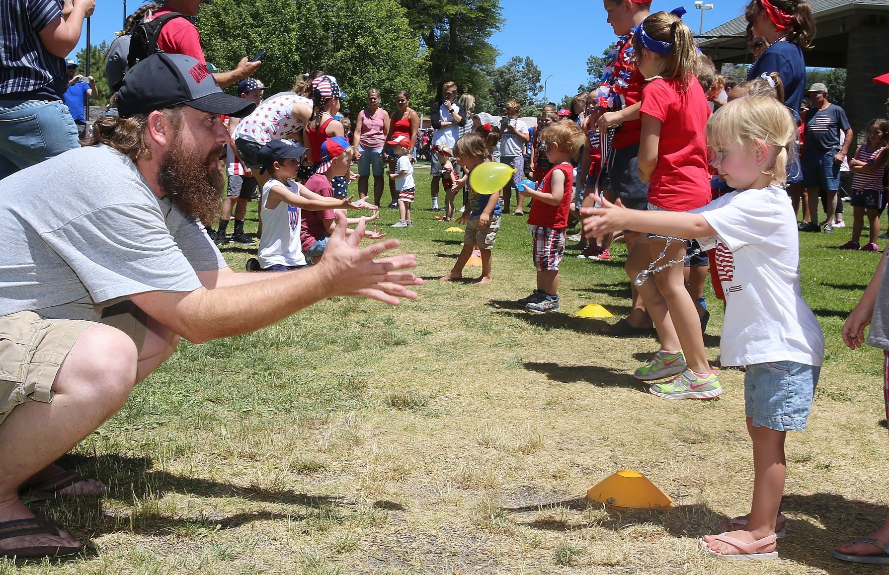 Waterballoon toss 2019 4th of July Green Valley Park